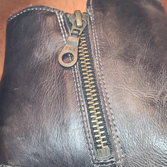 Bed Stu Grau Taupe Stacked Heel Yell Booties - Picture 8 of 11